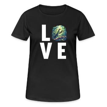 Mantes religieuses Mantes religieuses - T-shirt respirant Femme - noir - Devant - AI Model Female 172 light (172cm)