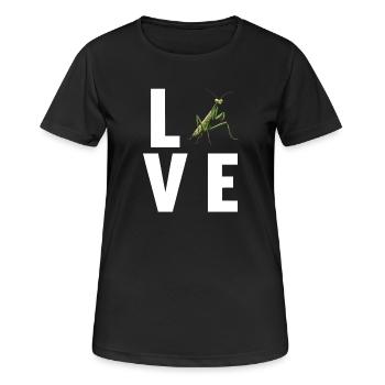 Mantes religieuses Mantes religieuses - T-shirt respirant Femme - noir - Devant - AI Model Female 172 light (172cm)