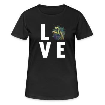 Mantes religieuses Mantes religieuses - T-shirt respirant Femme - noir - Devant - AI Model Female 172 light (172cm)