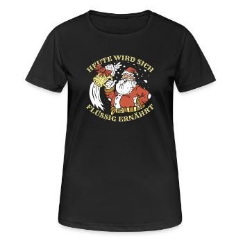Tir à l’arc Tir à l’arc Tir à l’arc - T-shirt respirant Femme - noir - Devant - AI Model Female 172 light (172cm)