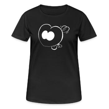 Trickster Yum - Frauen T-Shirt atmungsaktiv - Schwarz - Vorne - AI Model Female 172 light (172cm)