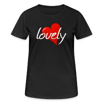 Charmant - T-shirt respirant Femme - noir - Devant - AI Model Female 172 light (172cm)
