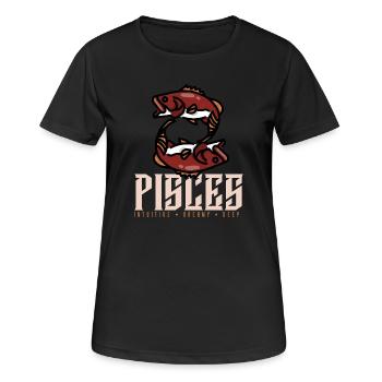Pisces - Women's Breathable T-Shirt - black - Front - AI Model Female 172 light (172cm)