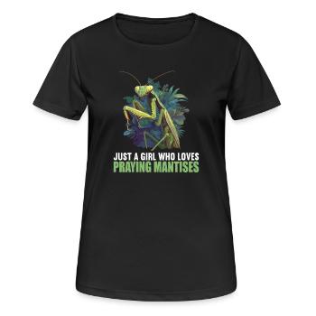 Mantes religieuses Mantes religieuses - T-shirt respirant Femme - noir - Devant - AI Model Female 172 light (172cm)