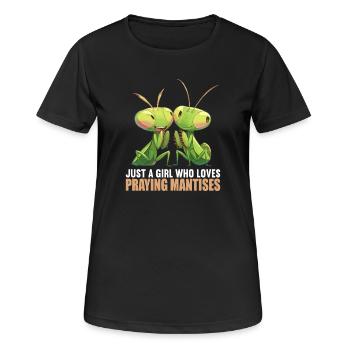Mantes religieuses Mantes religieuses - T-shirt respirant Femme - noir - Devant - AI Model Female 172 light (172cm)
