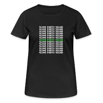 Slime Slime Slimy - T-shirt respirant Femme - noir - Devant - AI Model Female 172 light (172cm)