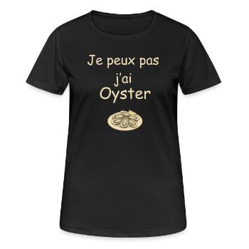 I can't I have Oyster - Women's Breathable T-Shirt - black - Front - AI Model Female 172 light (172cm)