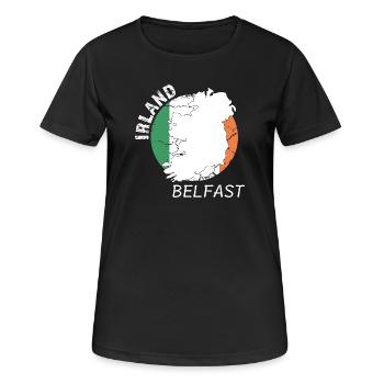 Belfast - T-shirt respirant Femme - noir - Devant - AI Model Female 172 light (172cm)