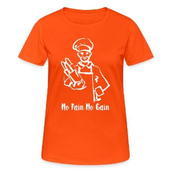 Bread Bakery Humor Baker - T-shirt respirant Femme - orange néon - Devant - AI Model Female 172 dark (172cm)