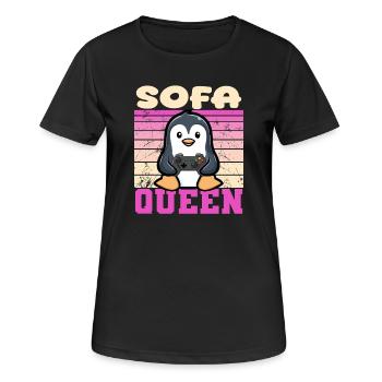 Gamer queen - Women's Breathable T-Shirt - black - Front - AI Model Female 172 light (172cm)