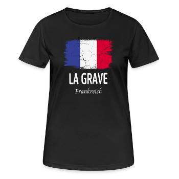 La Grave - Women's Breathable T-Shirt - black - Front - AI Model Female 172 light (172cm)