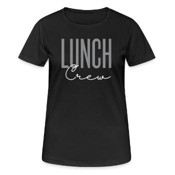 Patronne, Employée de la cafétéria - T-shirt respirant Femme - noir - Devant - AI Model Female 172 light (172cm)