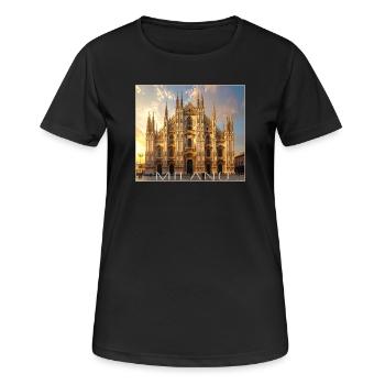 Milan, Milano, Duomo - Women's Breathable T-Shirt - black - Front - AI Model Female 172 light (172cm)