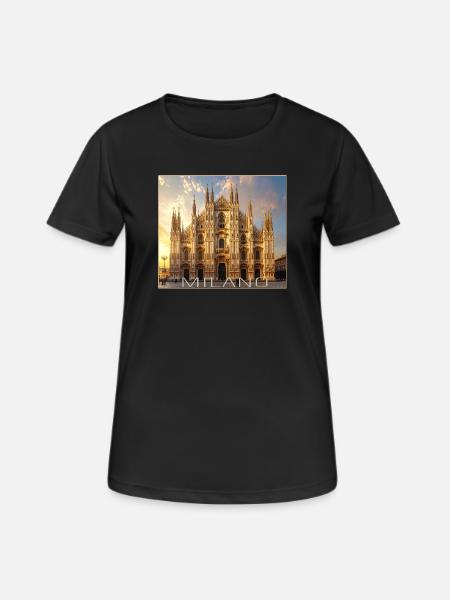 Milan, Milano, Duomo - Women's Breathable T-Shirt - black