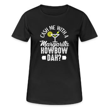Attrape-moi avec une Margarita - ça te va ? - T-shirt respirant Femme - noir - Devant - AI Model Female 172 light (172cm)