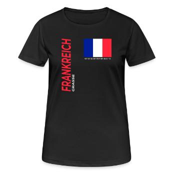Grasse - Women's Breathable T-Shirt - black - Front - AI Model Female 172 light (172cm)