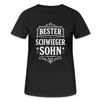 Best son-in-law gift from in-laws - Women's Breathable T-Shirt - black - Front - AI Model Female 172 light (172cm)