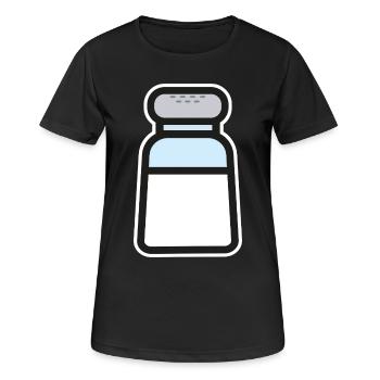 sel - T-shirt respirant Femme - noir - Devant - AI Model Female 172 light (172cm)