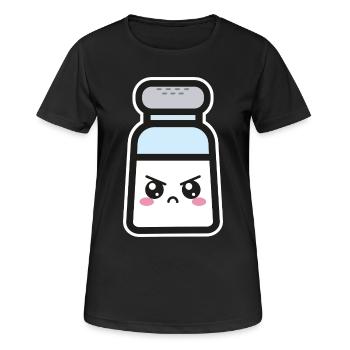sel - T-shirt respirant Femme - noir - Devant - AI Model Female 172 light (172cm)