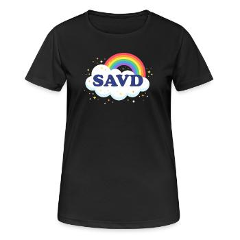 Bible Arc-en-ciel rédempte Foi chrétienne Jésus - T-shirt respirant Femme - noir - Devant - AI Model Female 172 light (172cm)