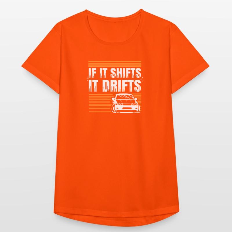 Si ça bouge, ça dérape, devis de dérapage de voiture, devis de conception T-shirt respirant Femme