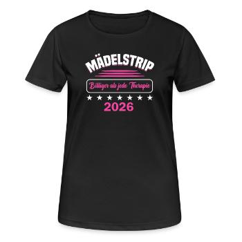 Girls' Trip 2026 Girls' Trip Girls' Tour Girls' Trip - Women's Breathable T-Shirt - black - Front - AI Model Female 172 light (172cm)