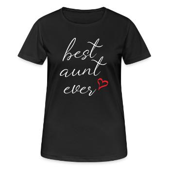 Best Aunt Ever - Women's Breathable T-Shirt - black - Front - AI Model Female 172 light (172cm)