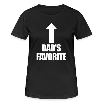Favorite Daddy's Favorite I'm Daddy's Favorite - Women's Breathable T-Shirt - black - Front - AI Model Female 172 light (172cm)
