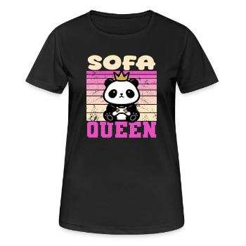 Femme joueuse - T-shirt respirant Femme - noir - Devant - AI Model Female 172 light (172cm)