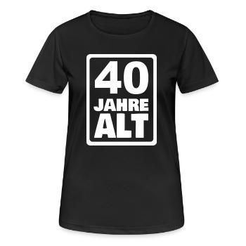 40 - T-shirt respirant Femme - noir - Devant - AI Model Female 172 light (172cm)