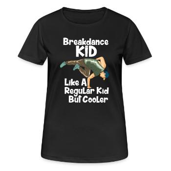 Breakdance Hip Hop B-Boy Street Dance Art - Frauen T-Shirt atmungsaktiv - Schwarz - Vorne - AI Model Female 172 light (172cm)