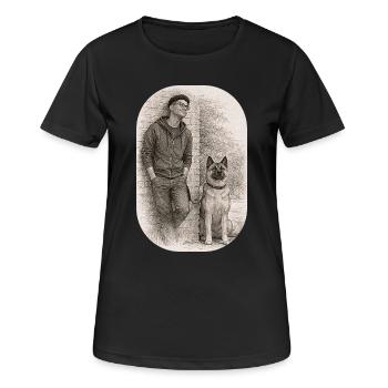 Matt & Holly - Women's Breathable T-Shirt - black - Front - AI Model Female 172 light (172cm)