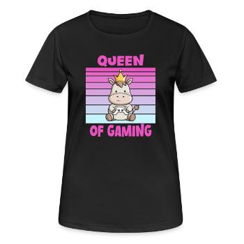 Game Queen Controller - Women's Breathable T-Shirt - black - Front - AI Model Female 172 light (172cm)