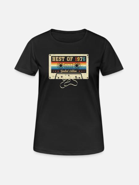 Best Of 1976 50th Birthday - Women's Breathable T-Shirt - black