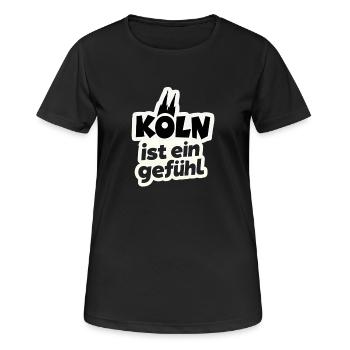 Cologne is a feeling Cologne cathedral - Women's Breathable T-Shirt - black - Front - AI Model Female 172 light (172cm)