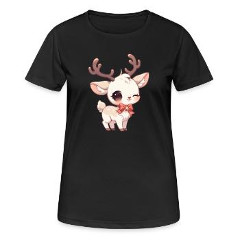 Renne Renne - T-shirt respirant Femme - noir - Devant - AI Model Female 172 light (172cm)