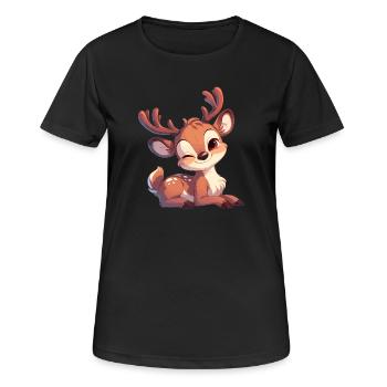 Renne Renne - T-shirt respirant Femme - noir - Devant - AI Model Female 172 light (172cm)
