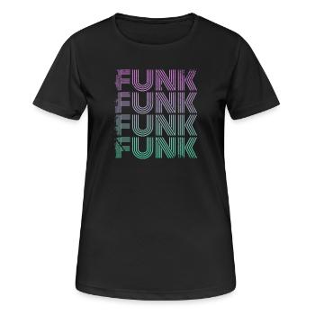 Funk Vintage - T-shirt respirant Femme - noir - Devant - AI Model Female 172 light (172cm)