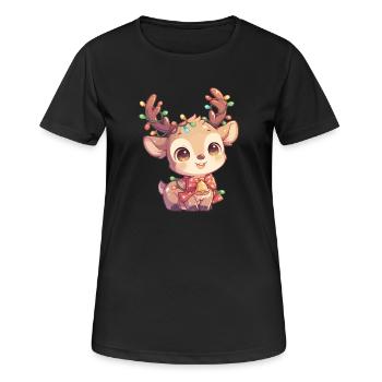 Renne Renne - T-shirt respirant Femme - noir - Devant - AI Model Female 172 light (172cm)