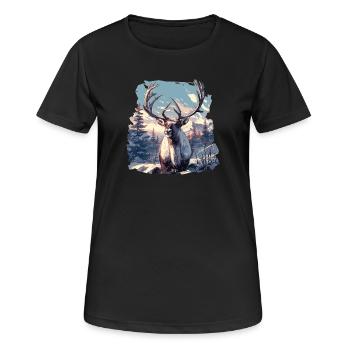 Renne Renne - T-shirt respirant Femme - noir - Devant - AI Model Female 172 light (172cm)