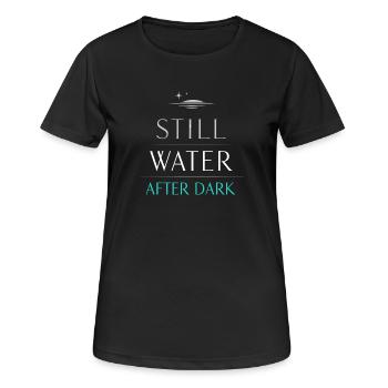 Navigation de nuit avec - T-shirt respirant Femme - noir - Devant - AI Model Female 172 light (172cm)