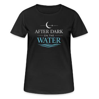 Navigation de nuit avec - T-shirt respirant Femme - noir - Devant - AI Model Female 172 light (172cm)