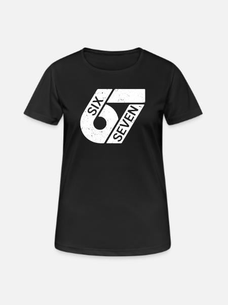 Six Seven Meme - Frauen T-Shirt atmungsaktiv - Schwarz