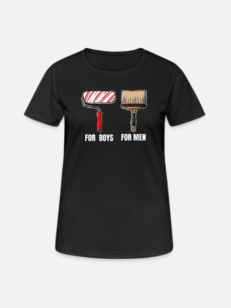 Painting is a serious thing - Women's Breathable T-Shirt - black