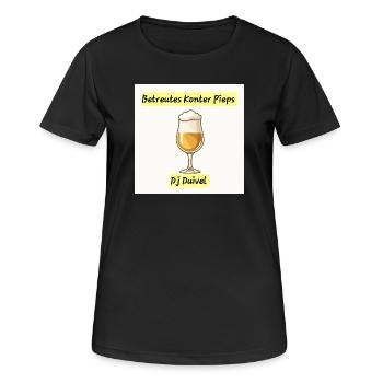 Boissons Pieps au comptoir - T-shirt respirant Femme - noir - Devant - AI Model Female 172 light (172cm)