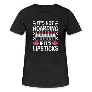 Présents drôles de rouge à lèvres - T-shirt respirant Femme - noir - Devant - AI Model Female 172 light (172cm)