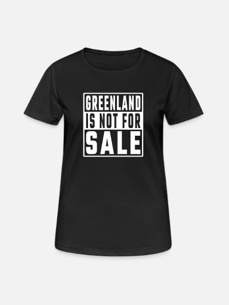 Greenland Is Not For Sale - Women's Breathable T-Shirt - black
