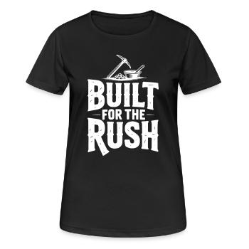 Built for the Rush - Women's Breathable T-Shirt - black - Front - AI Model Female 172 light (172cm)