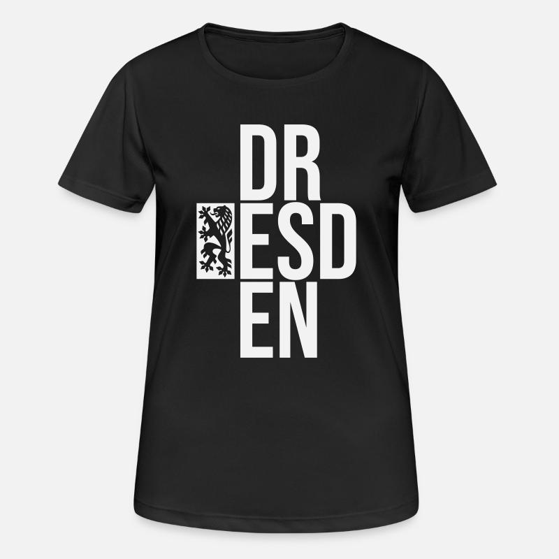 DR ESD EN - Frauen T-Shirt atmungsaktiv - Schwarz