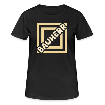 Créateur d’offres d’emploi - T-shirt respirant Femme - noir - Devant - AI Model Female 172 light (172cm)